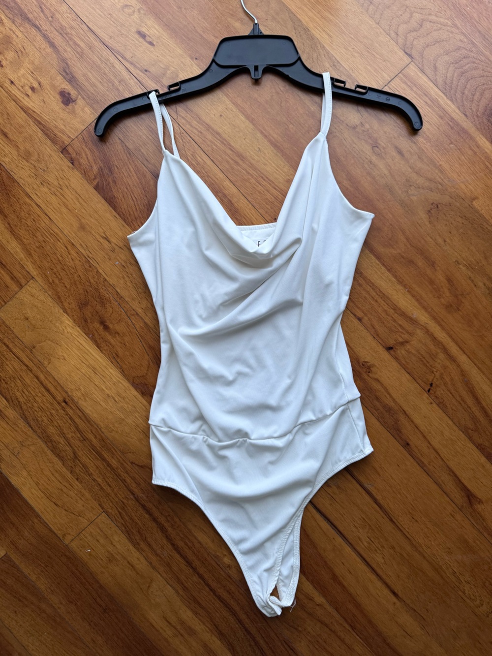 TCEC White Cowl Neck Bodysuit